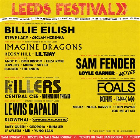leeds festival 2023 lineup
